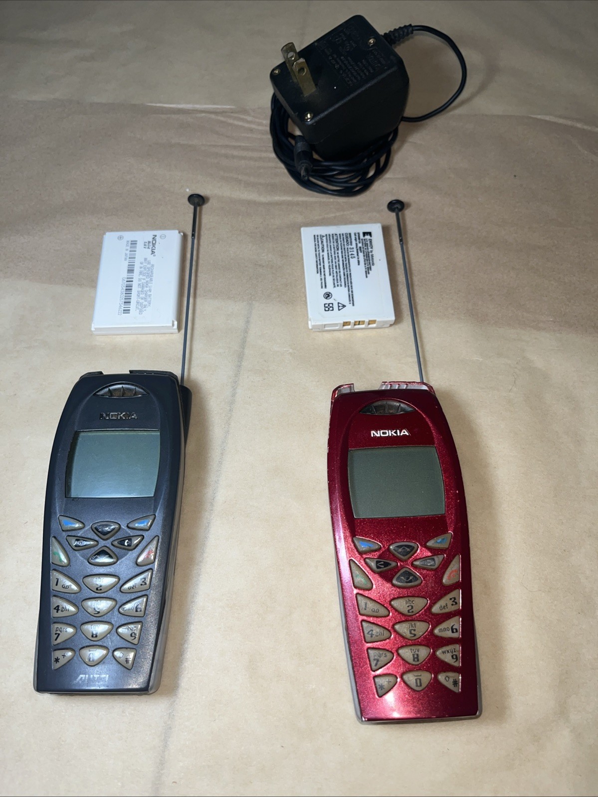 Nokia 3585i Vintage Cell Phone. 2 Phones/2Batts(1 Defective)