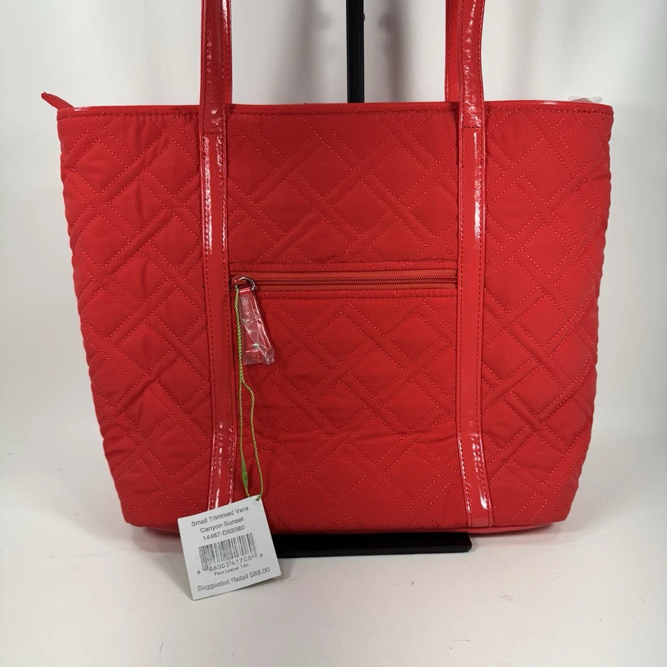 Nuevo Bolso Vera Bradley Canyon Patrón Puesta de Sol Cuero Recortado Vera Nuevo con Etiquetas Foto 4 de 4