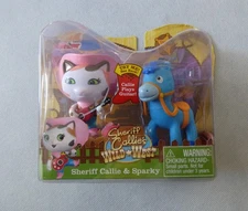 Disney Junior Sheriff Callie & Sparky  2-Pack 2.5" Figure Dolls  BRAND NEW