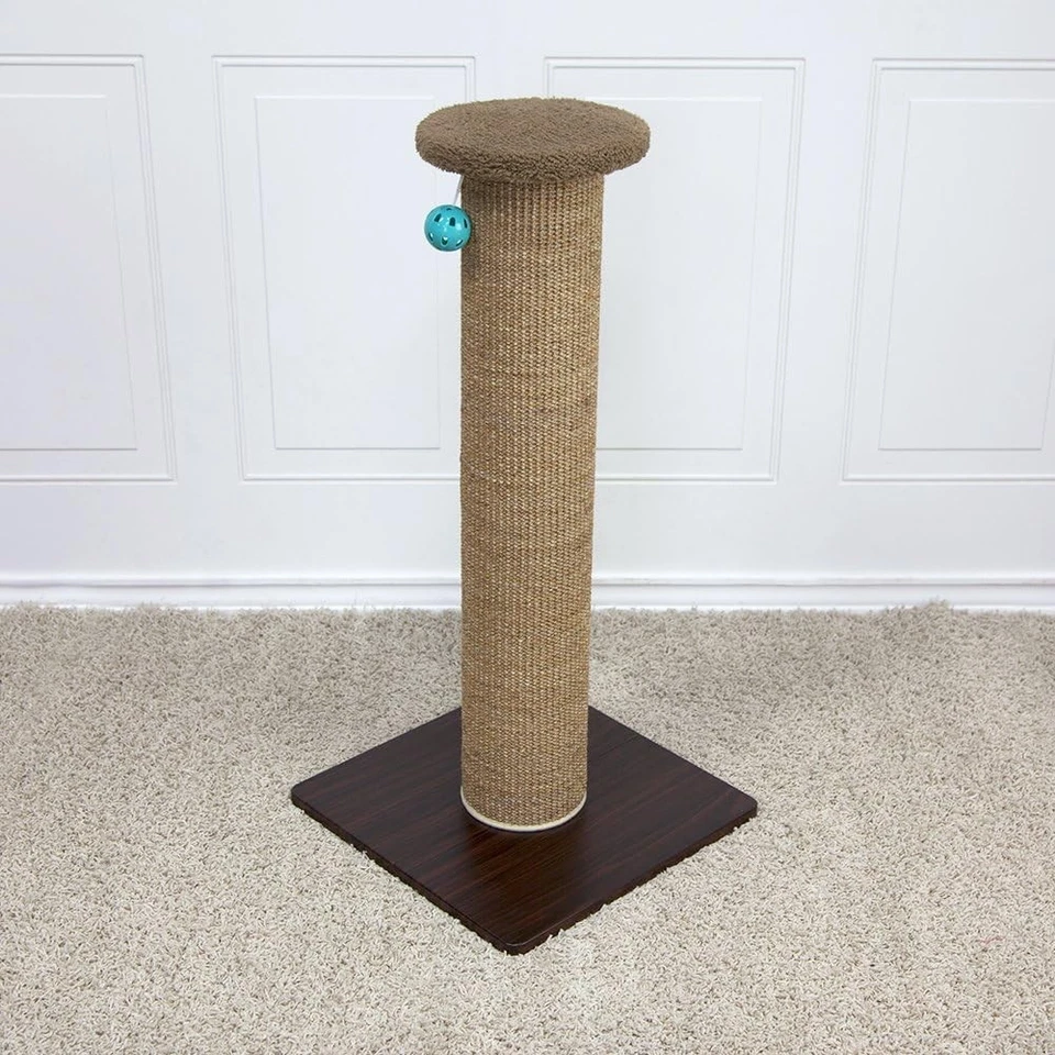 Kitty City Sisal Post Scratcher, 15.8 x x 32 inches, brown  - Image 2 of 4