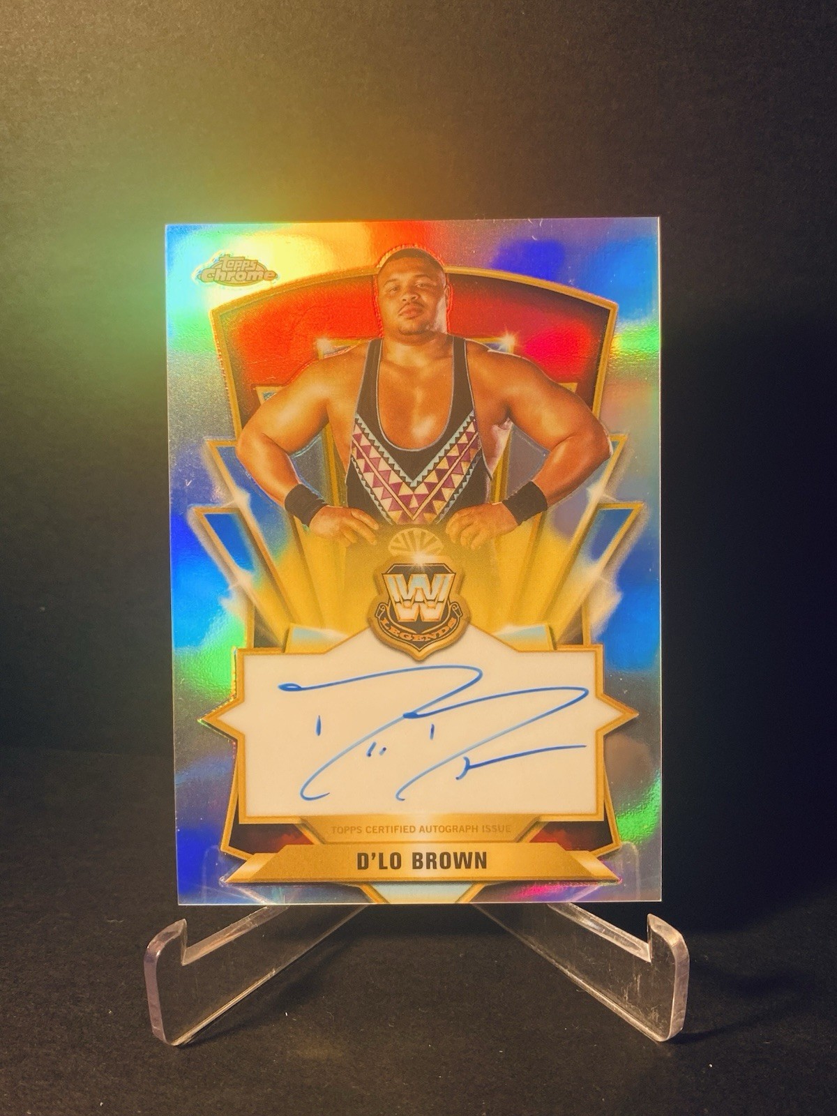 Montez Ford Refractor D-Lo AUTO #’ed Jade Cargill  Jey Uso 2026 Topps Chrome WWE view 2