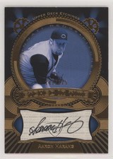 2004 Upper Deck Etchings Etched in Time 147/375 Aaron Harang #ET-AH Auto 0o9