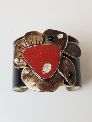 Vintage Chloe Paris Bohemian Style Armreif Armband verstellbar 1990er 