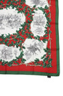 Brooks Brothers Womens Silk Holiday Scarf Green Size 34X34" — photo 4
