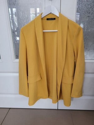 Melitea Sweatblazer Blazer Jersey Gr. M senfgelb / gelb