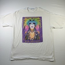 Vintage 1993 New Orleans Mardi Gras Mask T Shirt XL White Single Stitch