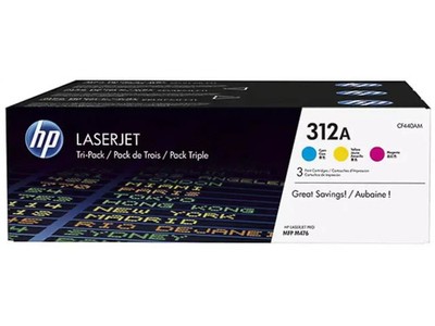 HP 312A 3er Set Toner COLOR LASERJET PRO MFP M 476 neu CF440AM