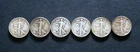 SILVER - WALKING LIBERTY Half Dollar Coins - lot of 6 from 1935