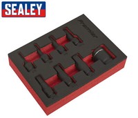 "Sealey AK5620 8-Tlg 3/8\" 1/2\" Vierkant Impact Socket Bit Set Mit Inbus-SchlüSsel"