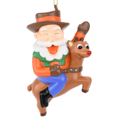 Tree Buddees Cowboy Santa Riding Rudolph Christmas Ornament Funny Xmas ...