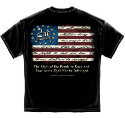 2nd Second Amendment The Right of the People Patriotic USA Flag T Shirt RN2367