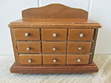 Vintage Miniature Concord Dollhouse Chest of Drawers Dresser GUC