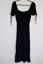 Rumored Thats Armore Dress Womens XS Polka Dot Midi Romantic Cottagecore Boho