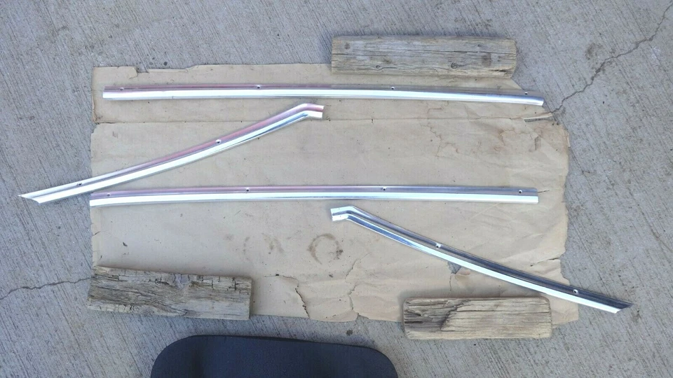 Ford Mercury 1966 2 puertas techo rígido interior techo riel lateral molduras par original Foto 2 de 4