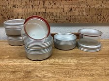 Silver Aluminum Tin Screw Top Lid Round Metal Container,Storage Sealing Lid-5