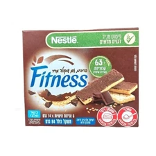 6x Nestle Fitness Dark Chocolate Covered Breakfast Cereal Bars, 84 Grams, Israel