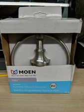 MOEN DN4486BN Vale Bathroom Towel Ring Spot Resist Brushed Nickel Durable Zinc