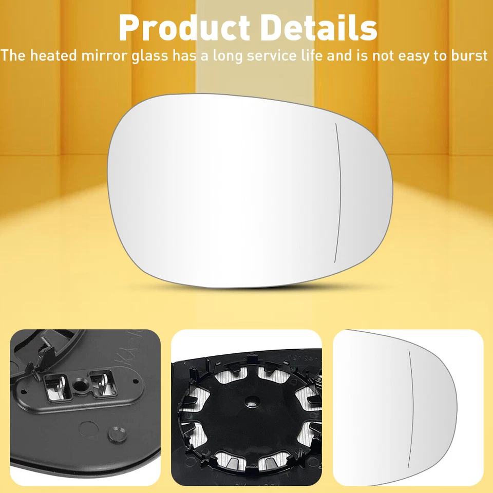 Для BMW E81 E90 E91 E92 325i 328i 335i 2009-11 правостороннее зеркало стекло с подогревом - Изображение 4 из 4