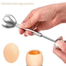 Egg Shell Opener Boiled Egg Topper Cutter Kitchen Tools Stainless Steel Egg Tool