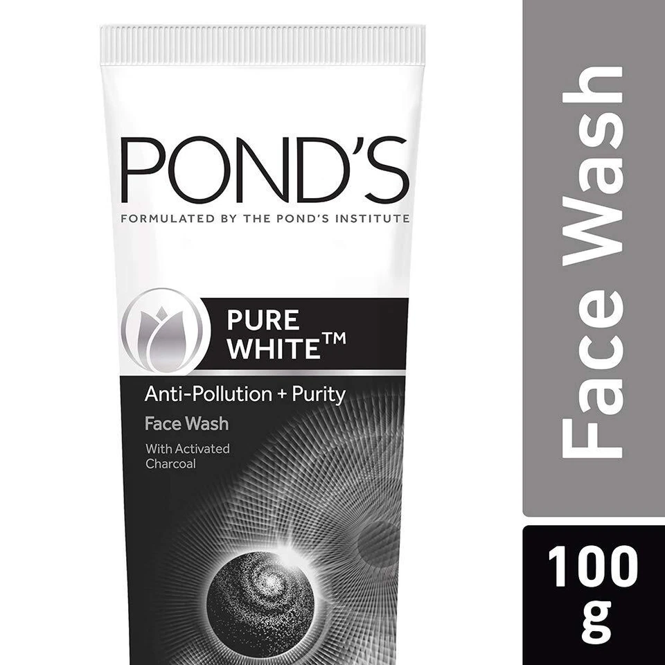 Lavado facial anticontaminación Pond'S Pure Detox con carbón activado profundo 100 gm Foto 3 de 3