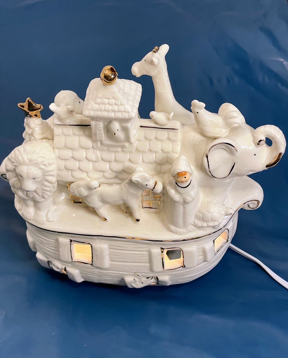 JCPenney Home Collection Noah's Ark White Porcelain Bisque Accent