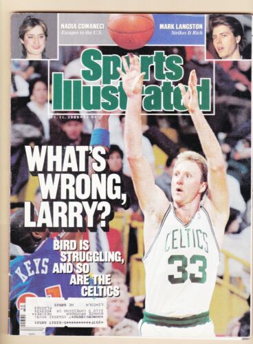 December 11, 1989 Sports Illustrated Larry Bird Nadia Comaneci Mark Langston - Afbeelding 1 van 2