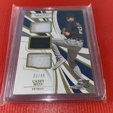 2021 Panini Immaculate Immaculate Triples /49 Casey Mize #IT-CM Rookie RC