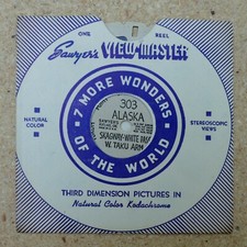Early View-Master Reel 303 Alaska Skagway White Pass West Taku Arm