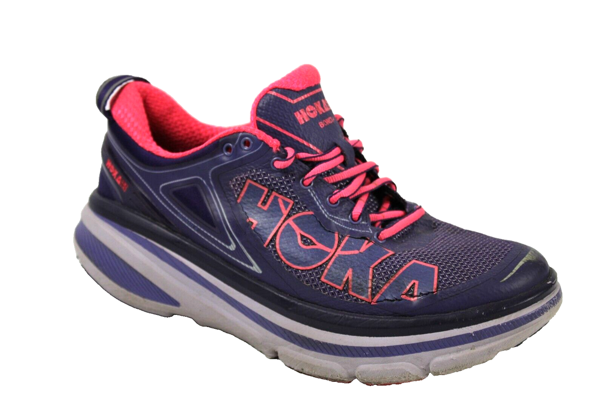 Hoka Bondi 4 Women's Size 8.8 Purple & Pink Comfort Running