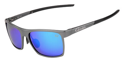 Gamakatsu G-Glasses Alu Grey / Ice Blue Mirror Polarisationsbrille NEW OVP