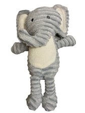 Chick Pea Lovey Security Plush Elephant Gray Corduroy Ribbed Stuffed 11"
