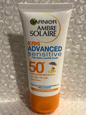 Garnier Ambre Solaire KIDS Sensitive Advanced SPF 50 Sunscreen 50ml Travel