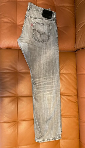Levis 514 Mens Slim Straight Fit Gray Jeans Size 33x32 | eBay