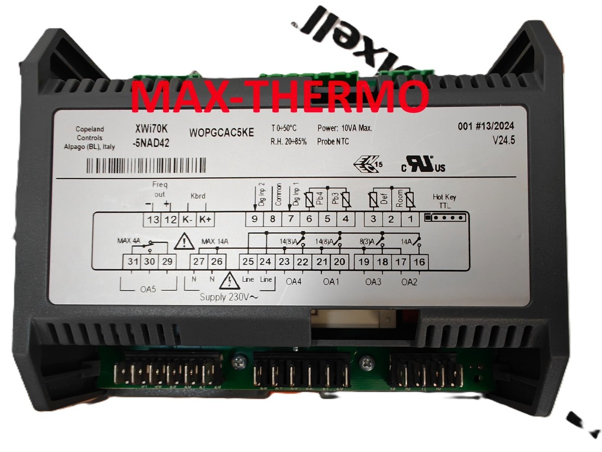 DIXELL XWI70K-5NAD42 Digital controller for 230V + CH620-100N0 SET