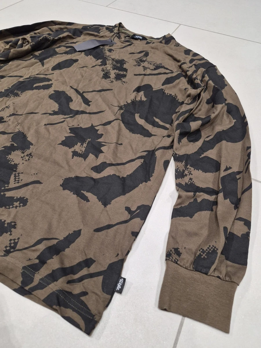 Camiseta manga larga Wofte Shadow camuflada. Pesca de carpa.