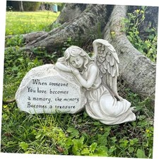 Memorial Garden Angel Stone, Engraved with Heartfelt Message, Sympathy Gift
