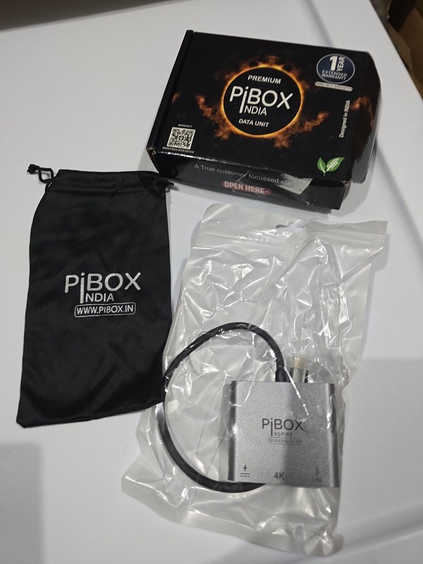 PiBOX 3-in-1 USB-C to 4K HDMI Adapter Hub USB 3.0 Type-C PD Charging GN4 NEW IB