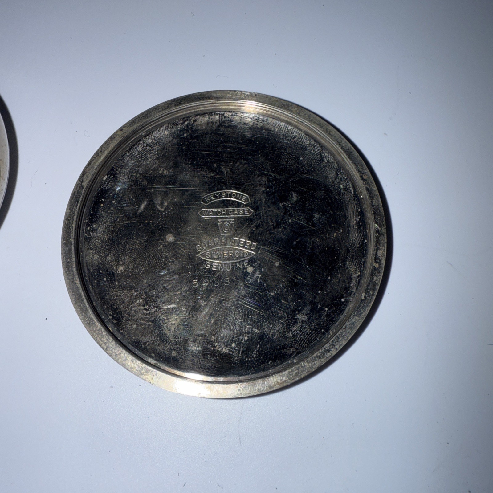 HAMILTON pocket watch 925 17j KEYSTONE silveroid case vintage railroad men’s