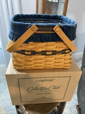 Longaberger Harbor Basket Collectors Club 1998 Collectors Edition W/Box