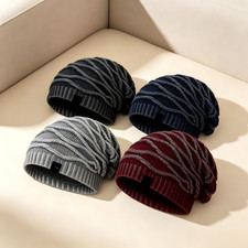 Warm Knitted Thermal For Beanie Hat Unisex Cap for Outdoor Skiing and Hiking