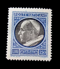 Vatican City Stamp Scott 96 Pope Pius XII 1945 Mint MVLH