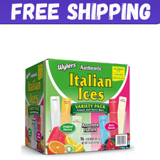 Wyler's Authentic Italian Ice, Fat Free Freezer Bars, Assorted Flavors (96ct - 2