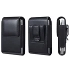 Genuine Leather Phone Holster Case For iPhone Duo Belt Clip Loop Pouch Cover Bag