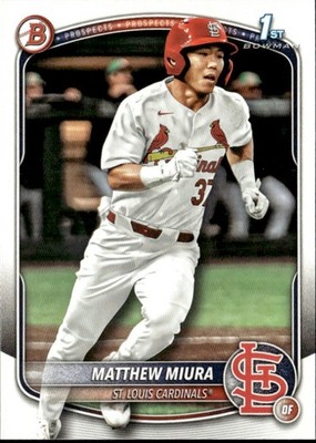 2025 BOWMAN DRAFT 1ST MATTHEW MIURA ST LOUIS CARDINALS #BD-57
