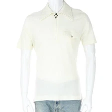 Vintage Eddy Miller Tavelman Zip Up Polo Mod Shirt