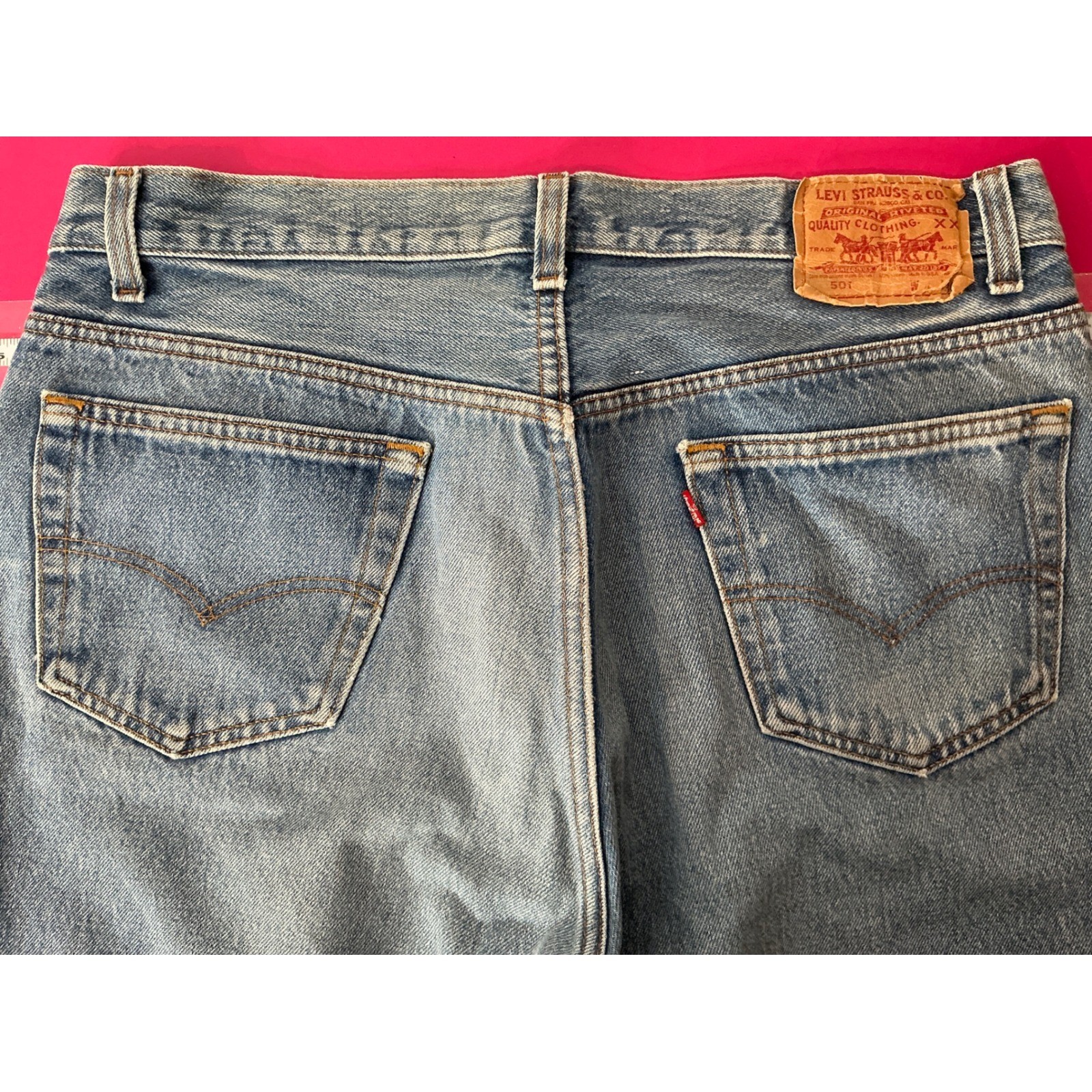 Levi Strauss Co 501 Mens Button Fly Jeans Medium Wash Sz 36x36 Classic Basics