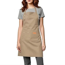 Water-Resistant Kitchen Cooking Apron for Art Baking Barista Craft Work