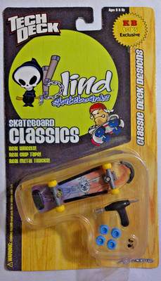 Tech Deck Blind Skateboard Classic Deck Designs KB Toys Exclusive 2001 NIB