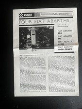 Four Fiat Abarths  500 595 695ss 1000 Coupe Brochure