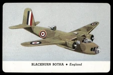 Blackburn Botha 1944 War Airplanes Jets Leaf Card (NM)